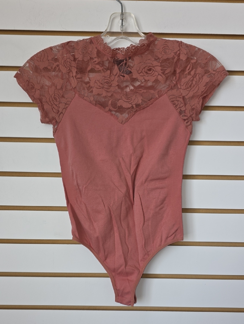 Lace Dusty Rose Bodysuit